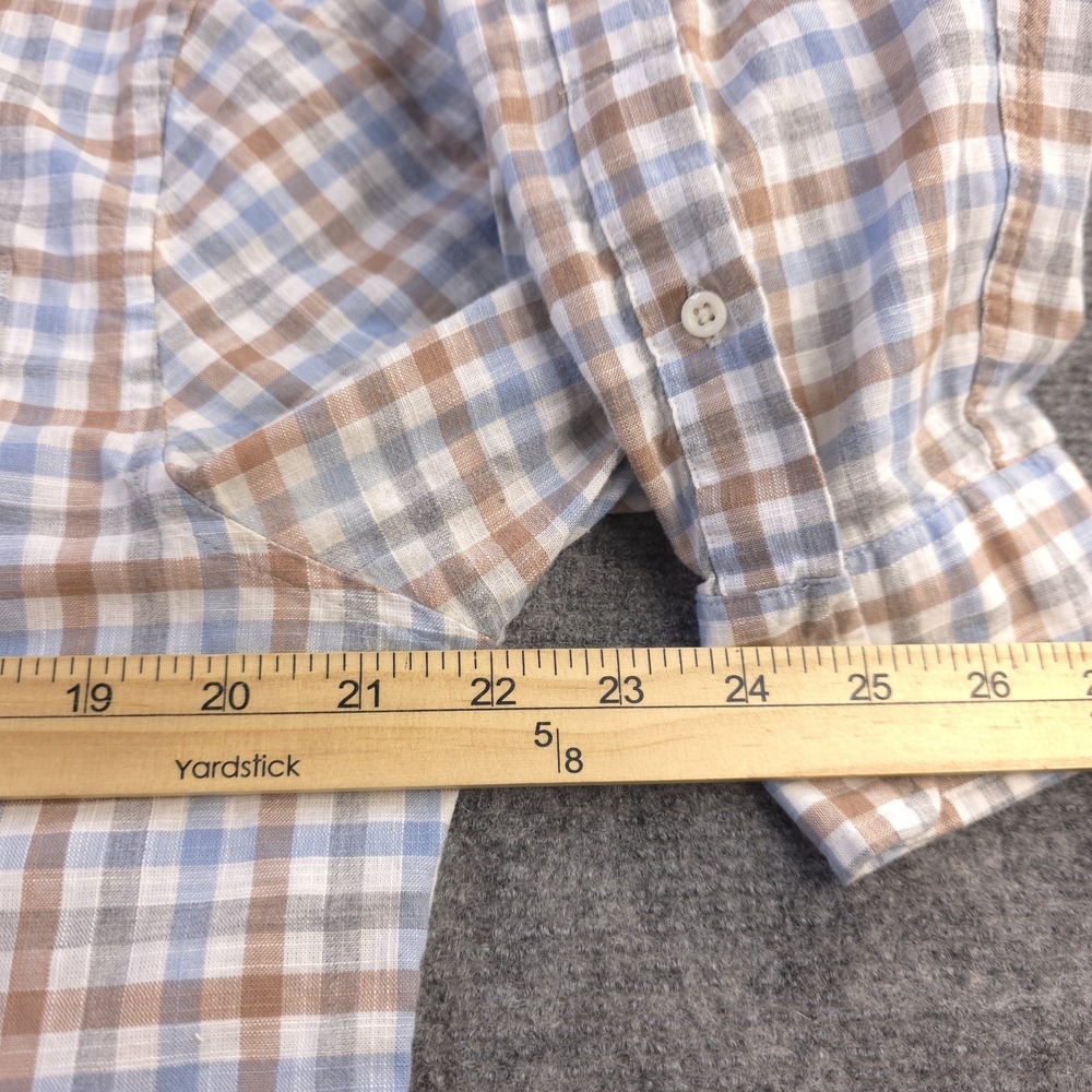 Johnnie O Hangin Out Shirt Medium Long Sleeve Button Down Multicolor Plaid - Picture 4 of 7